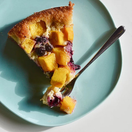 Mango-Blueberry Almond Cake