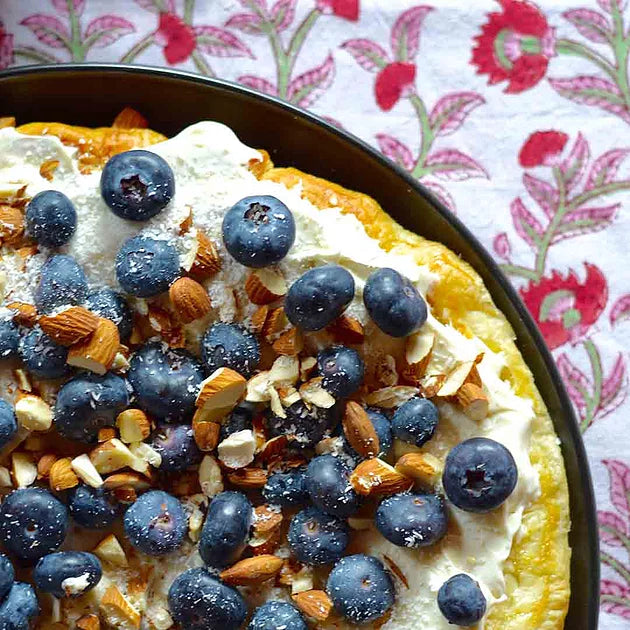 Blueberry-Almond tart