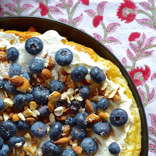 Blueberry-Almond tart