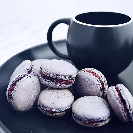Blueberry Macarons