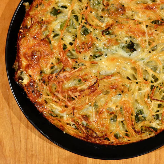 Spaghetti pie