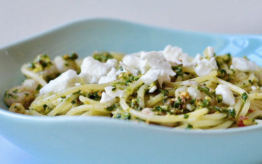 Cilantro Pistachio Shrimp Pesto