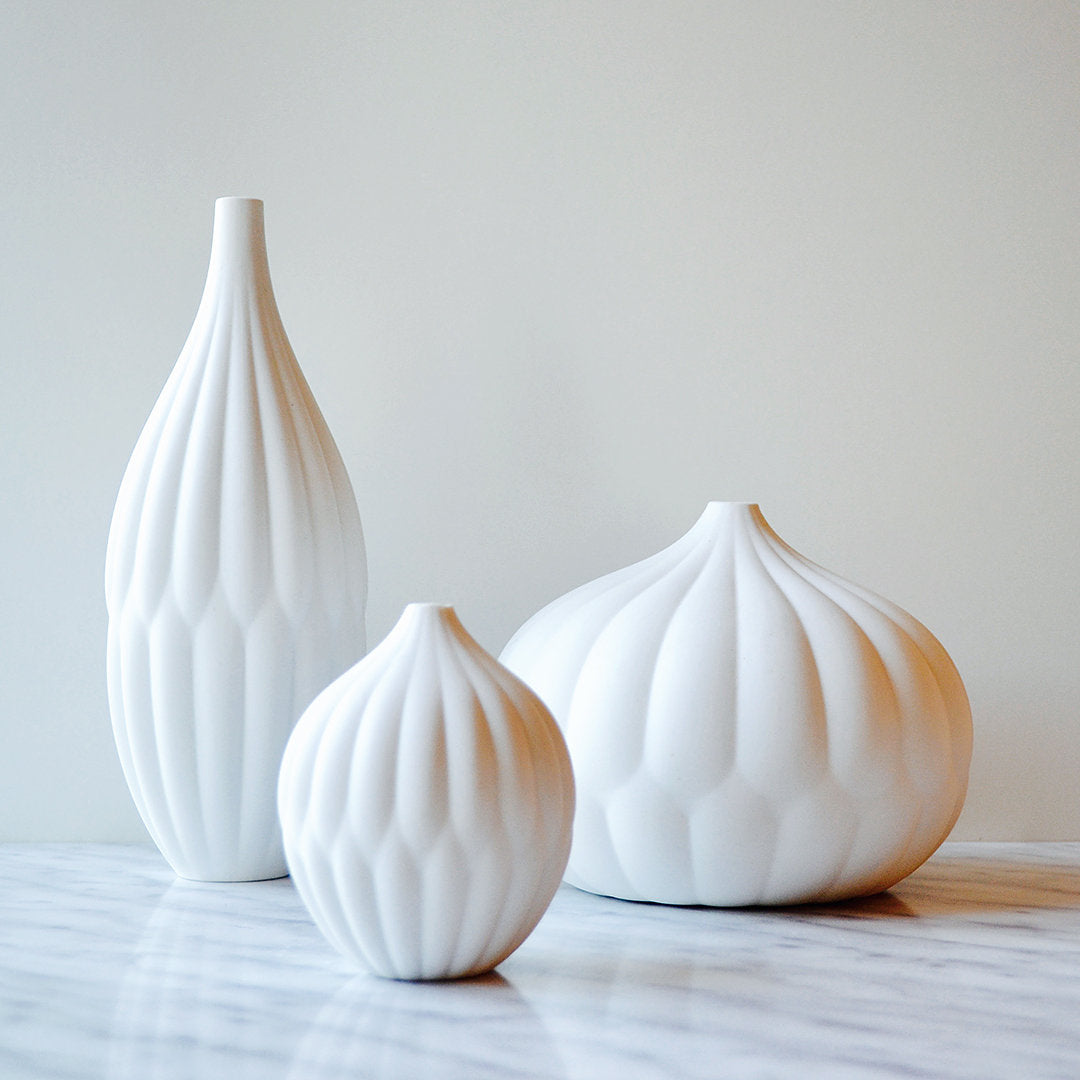 Petite Textured Porcelain Vase