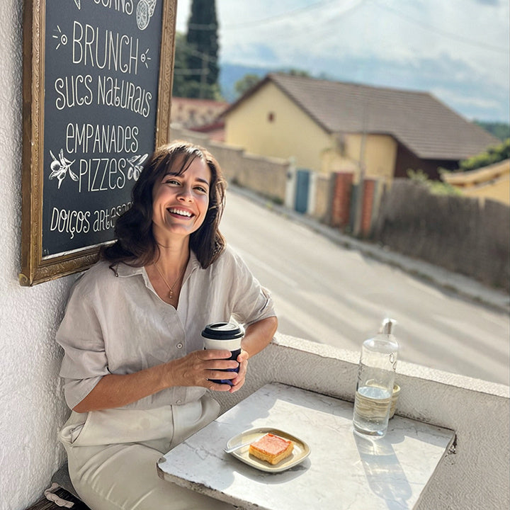 ECO TRAVEL TUMBLER - Resusable Porcelain Mug - CAFFÉ