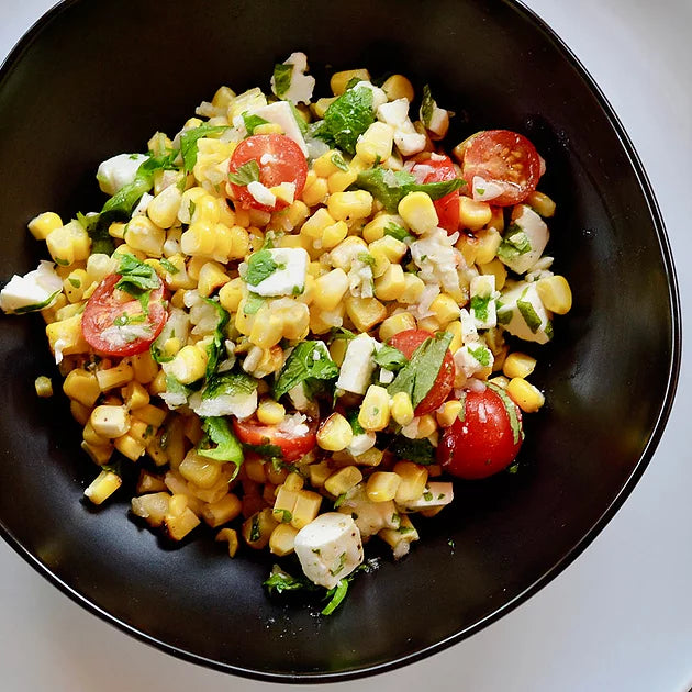 Grilled Corn and Feta Salad