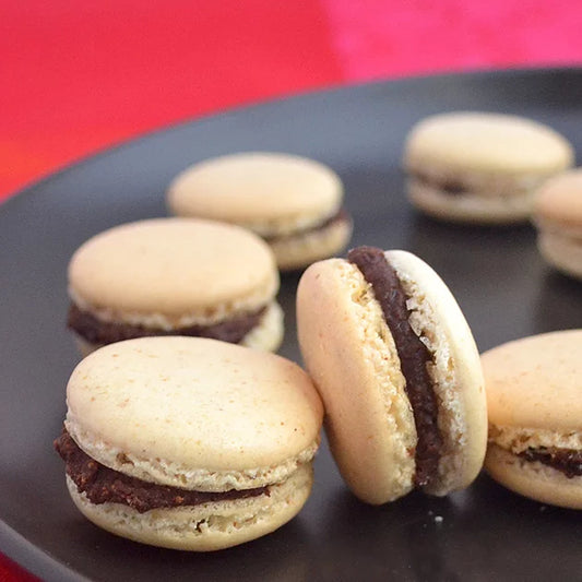 Hazelnut-Nutella Macarons