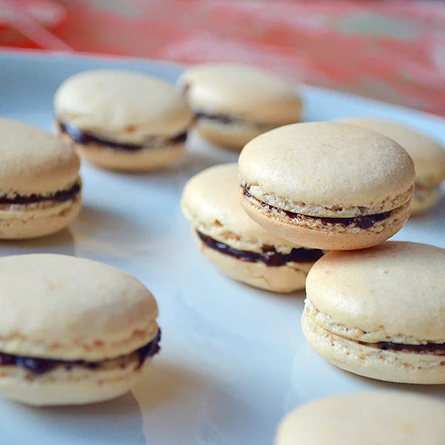 Orange-Chocolate Macarons!