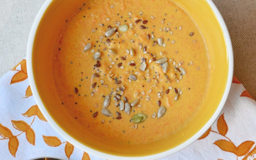 Carrot Gazpacho with Coconut Milk