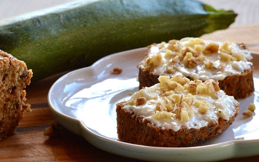 Zucchini Bread with Cream Cheese Frosting