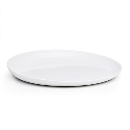 Eva platter - Modern Ceramic Serving Platter - White
