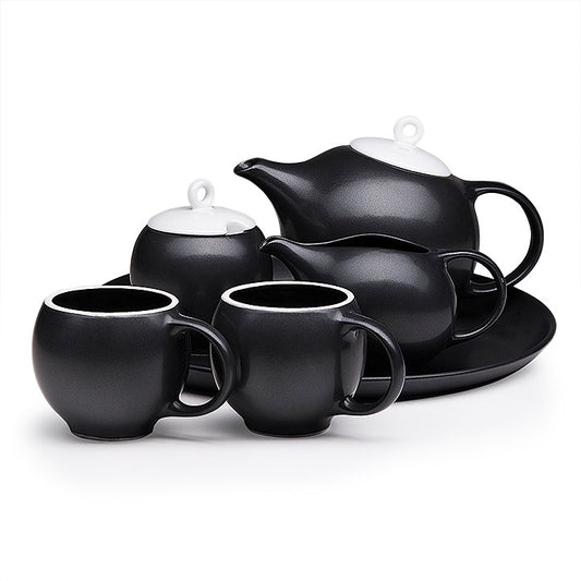 Eva 6-piece Tea Set - Black