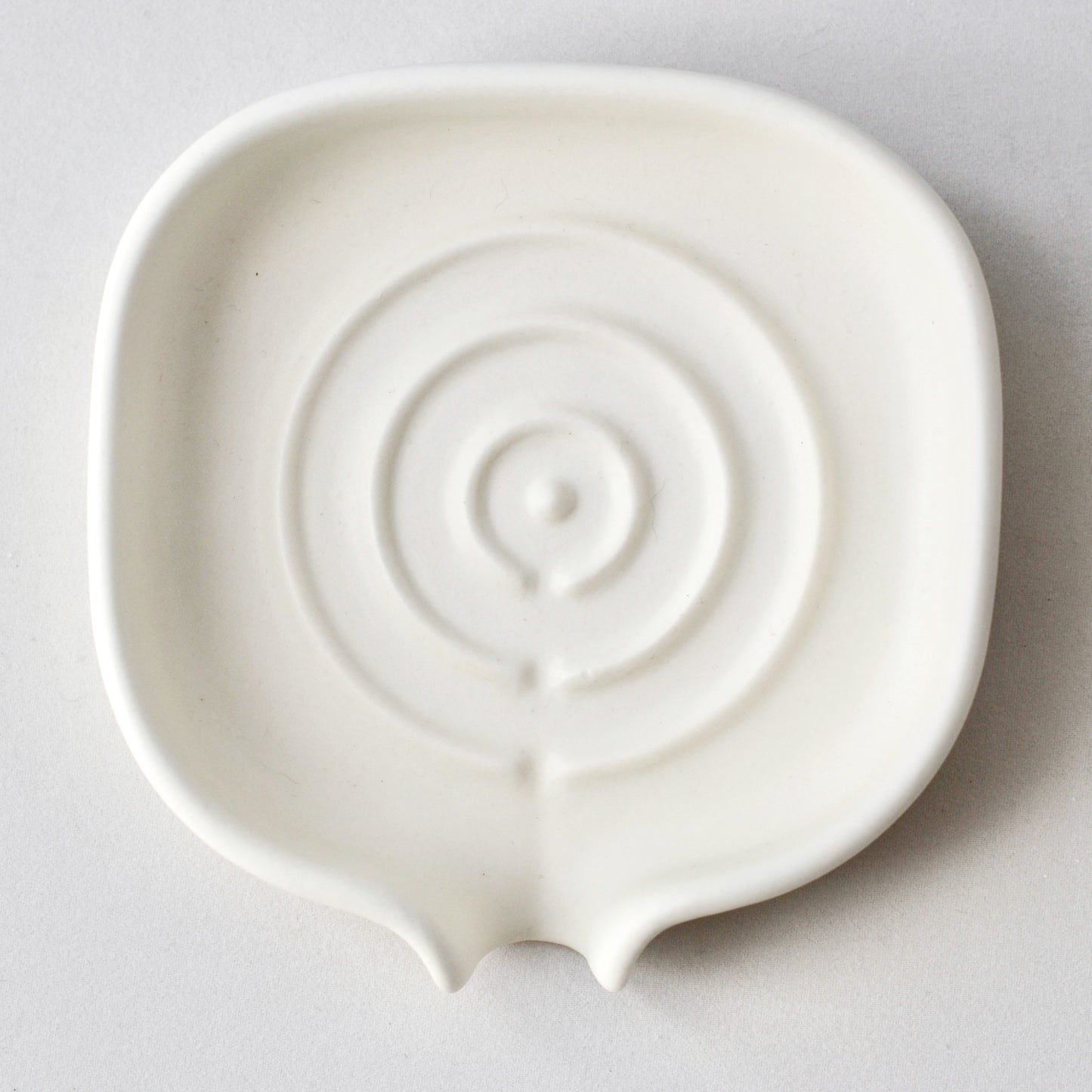 Self Draining Soapdish - White Matte