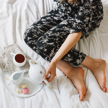 EVA 3-Piece Tea Set - Modern Teapot & Teacups - White