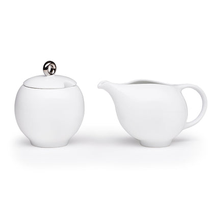 Eva 6-piece Tea Set - Modern Teaware Collection - White