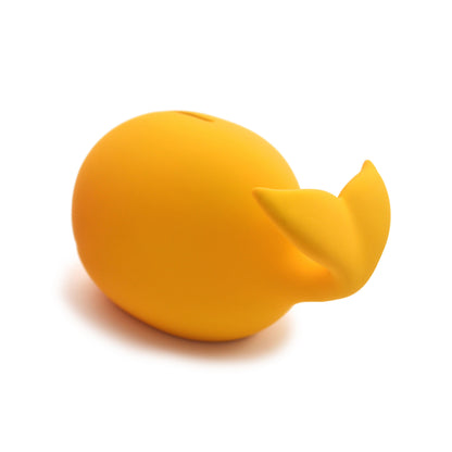 SAVE THE WHALES bank - Money Bank for Kids - yellow