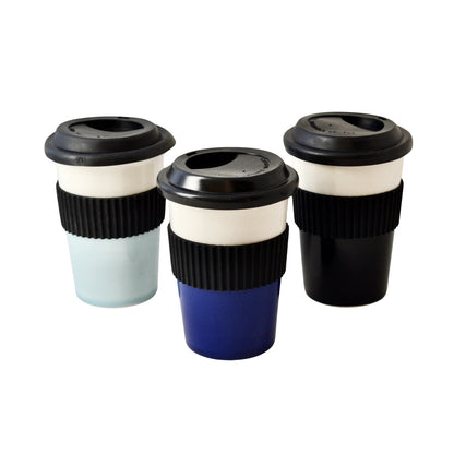 Ceramic travel tumbler eco porcelain microwave safe mug