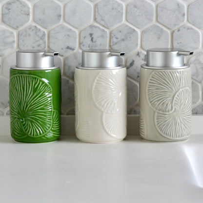 NEW! Handmade Ceramic Foaming Soap Dispenser - White
