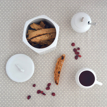 Elephant ceramic jar with porcelain storage canister lid