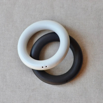 RINGS Black & White  Salt + Pepper shakers