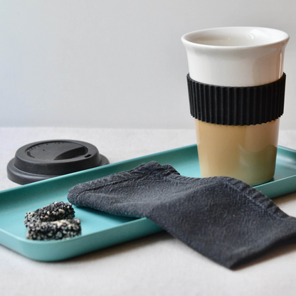 Vaso de viaje ecológico - Taza de porcelana reutilizable - CAFFÉ