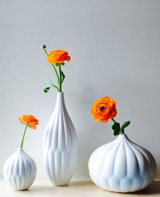 Textured vase set of 3