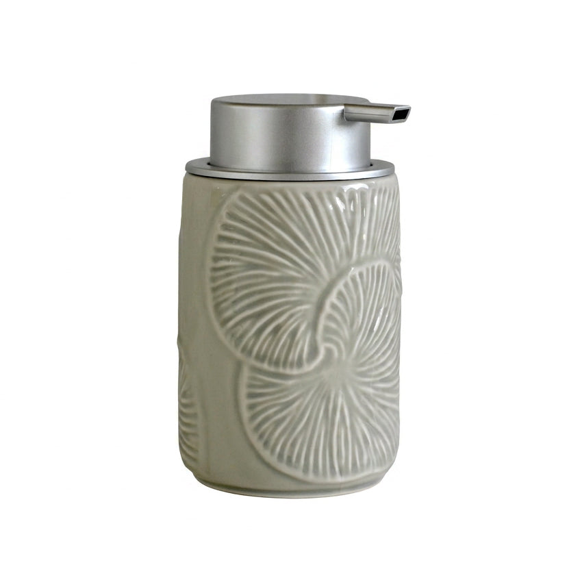 NEW! Handmade Ceramic Foaming Soap Dispenser - Mist Grey