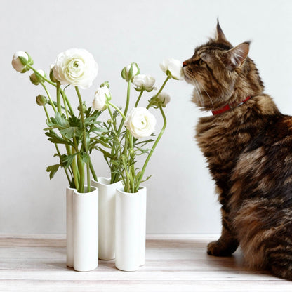 Trío de jarrones con forma de corazón
