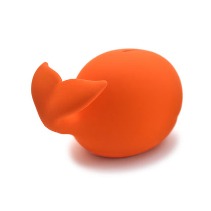 SAVE THE WHALES bank - Money Bank for Kids - orange