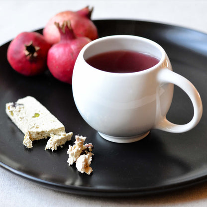 Eva teacups  - Modern Ceramic Teacups, Set of 2 - White