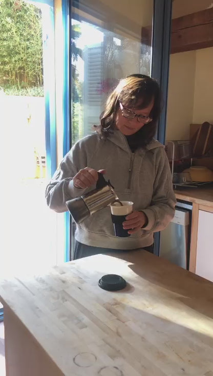 ECO TRAVEL TUMBLER - Reusable Porcelain Mug - COBALT