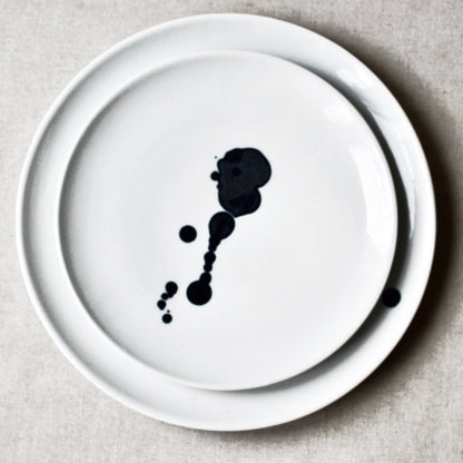 Juego de 6 placas de diseño de manchas de tinta Sumi-E (pedido personalizado) 