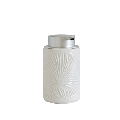 NEW! Handmade Ceramic Foaming Soap Dispenser - White