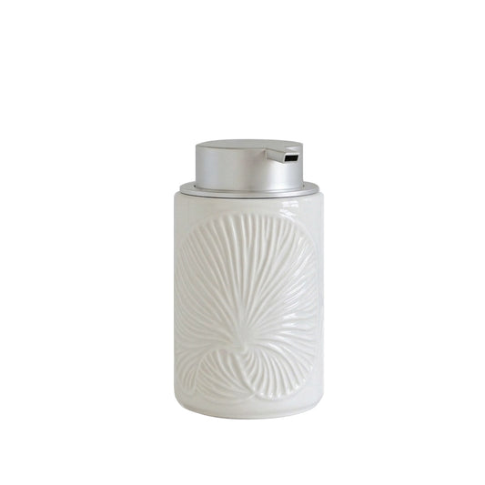 NEW! Handmade Ceramic Foaming Soap Dispenser - White